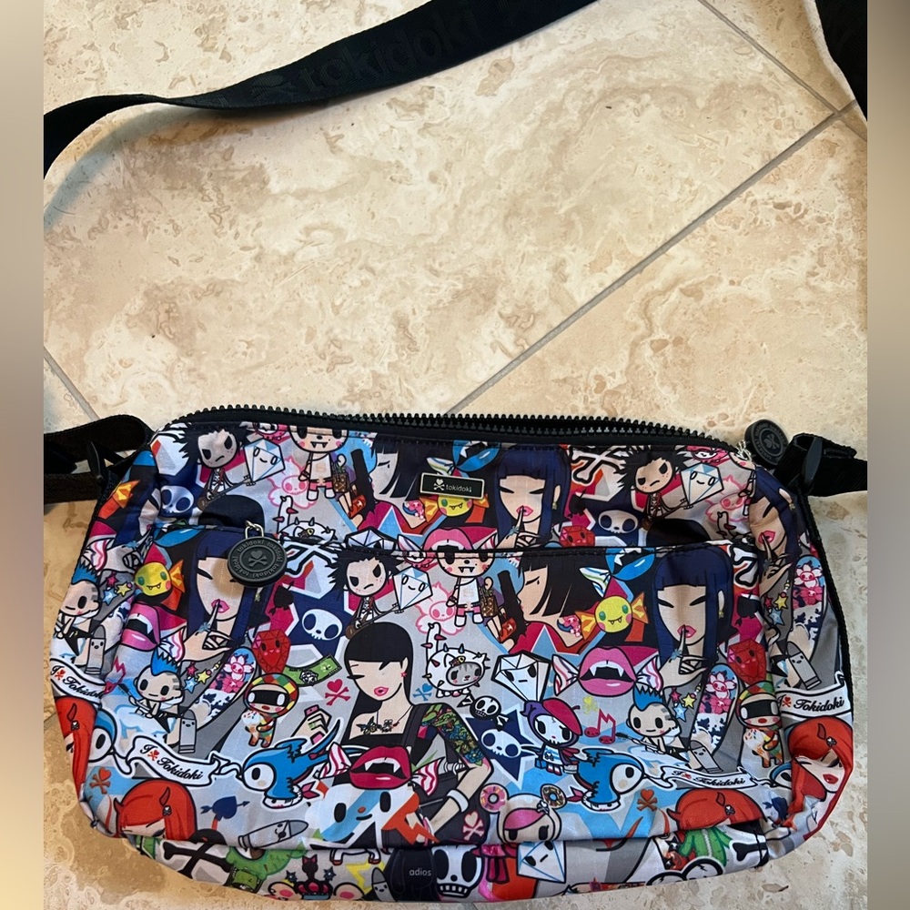 Limited edition Tokidoki Vintage Crossbody Bag with adjustable strap